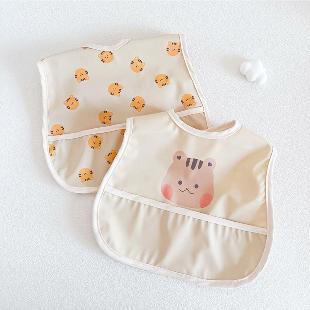 Animal Pattern Baby Drooling Bibs Bear Saliva Towel Burp Apron Cartoon Baby Feeding Bib  Boys Girls