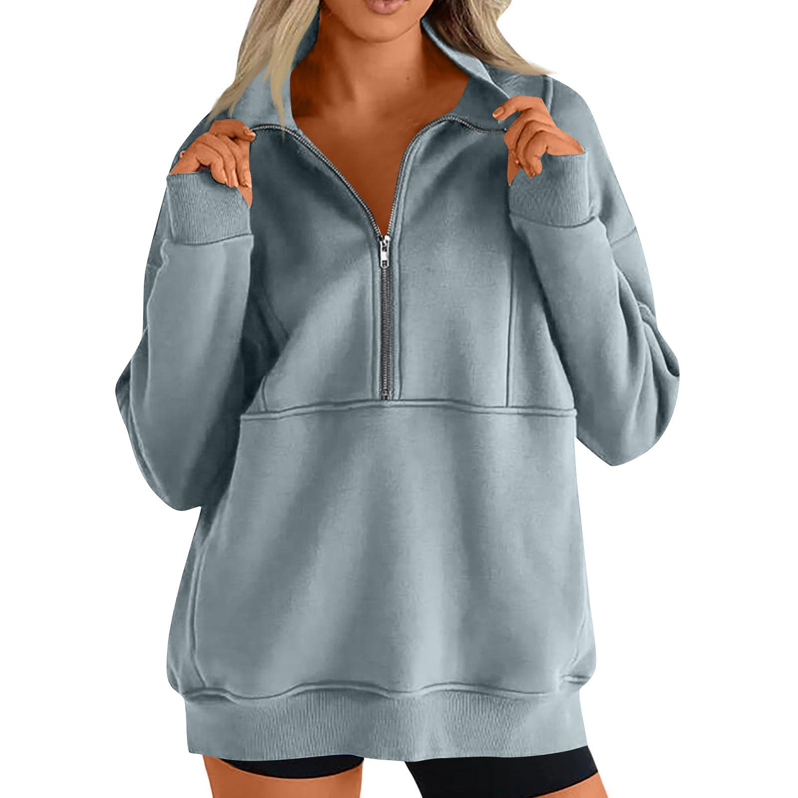 

Womens Casual Long Sleeve Drawstring Sweatshirt Pullover Tops Loose Oversized Clothes S