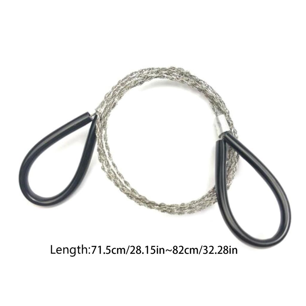 4 Stück Edelstahl-Kabelsäge Metallsäge PVC-Rohrschneider für Holz Überleben Camping Wandern Jagd