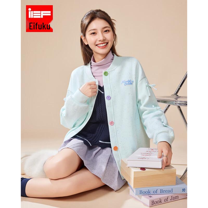 

IEF Women s Casual Lined Baseball Jacket One Size