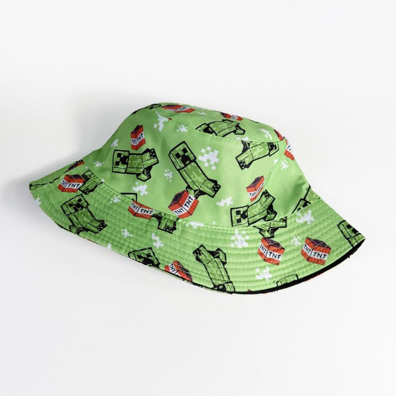 My world bucket hat men and women cartoon game basin hat European and American outdoor sun hat sun hat