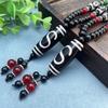 A Dzi bead pendant sweater chain for men and women long necklace fashionable ethnic style