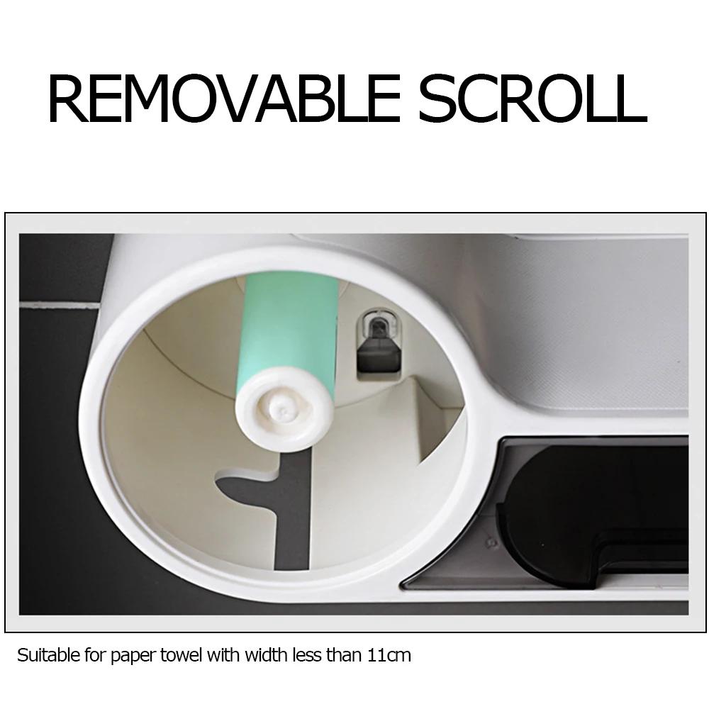 Toilettenpapierhalter Ablage Toilettenpapierspender Regal Rollenpapier Aufbewahrungsbox Wasserdicht Wandmontiert Badezimmerzubehör Banheiro