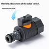 Gewinde Schnellkupplung Ventilanschluss Adapter Wasserschlauchverteiler Haus Garten Bewässerung Bewässerungsfitting Zubehör