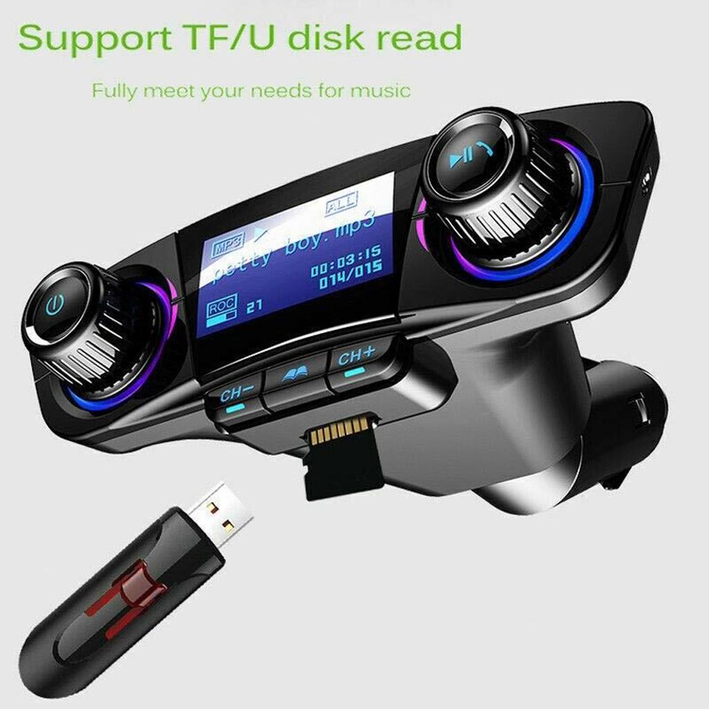 Buy BT Car FM Transmitter MP3 Player Hands free Radio Adapter Kit USB Charger at affordable