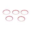 5pcs A C Air Vent Covers Trims Rings Replacement for Mercedes Benz CLA GLA Class 2013  2018Red