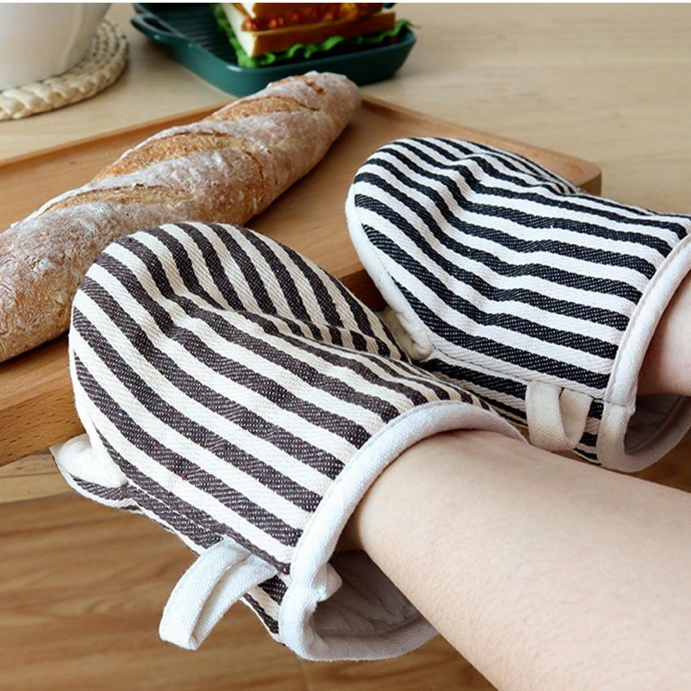 2PCS Heat Resistant Kitchen Oven Glove Mini Cooking Mitten Microwave Oven Casserole Pot