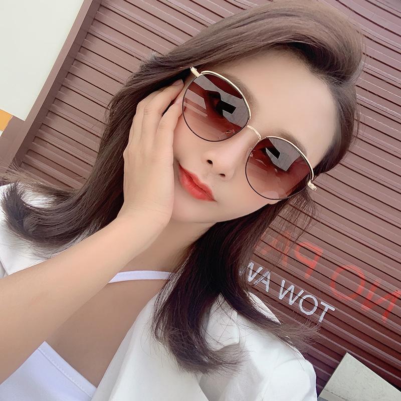 Buy Round Frame Retro Sunglasses Women Korean Fashion Sunglasses Ladies