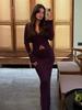 2026 Spring Summer Ribbed Knit V-Neck Cardigan Two Piece Set High Waist Midi Skirt Outfit