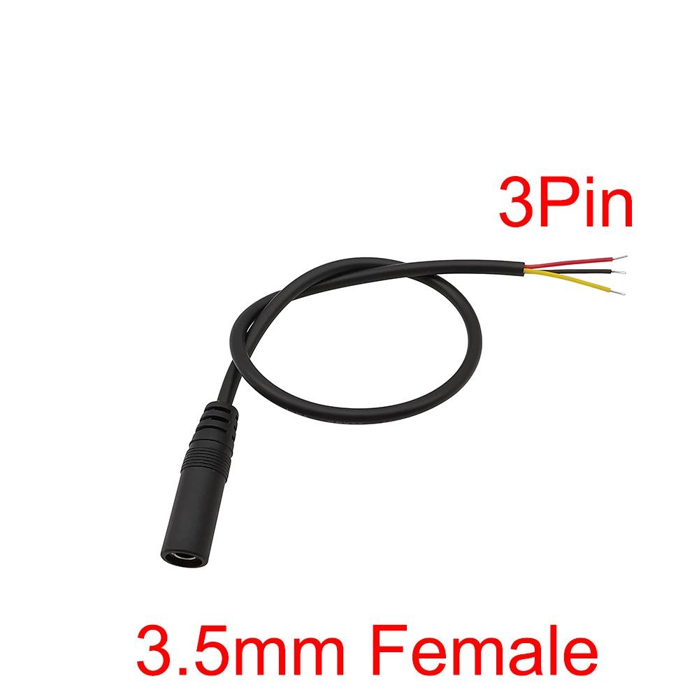 1Pcs 2/3/4Pins Mono Stereo AUX Connector 2.5mm/3.5mm DIY Audio Extension Wire AUX Extension
