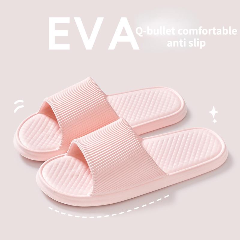 Stepping On Shit Feeling Slippers for Women Summer Outwear Indoor Home Bathing Non Slip Household 2024 New Thick Sole Slippers
