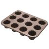 Moule à Canelés, Moule à Gâteaux 12 Cavités Antiadhésif, Ustensile de Cuisson pour Canelés Muffins Cupcakes pour Cuisson au Four(Édition Champa 0630