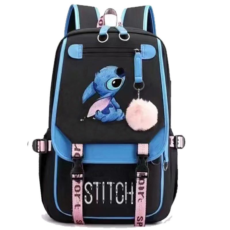 Fashionable Color Blocked Stitch Pattern Student Large Capacity Backpack For Travel And School Use