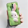 Cute Little Panda Pattern For ZTE Nubia RedMagic 8S Pro 5G / 8S Pro+ 5G Case Shockproof Soft Black Cartoons Painted Casing