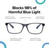 Intellilens Computer Glasses for Eye Protection | Reading Glasses for Men | Blue Light Blocking Glasses Spectacles | Blue Cut Glasses | UV Protec