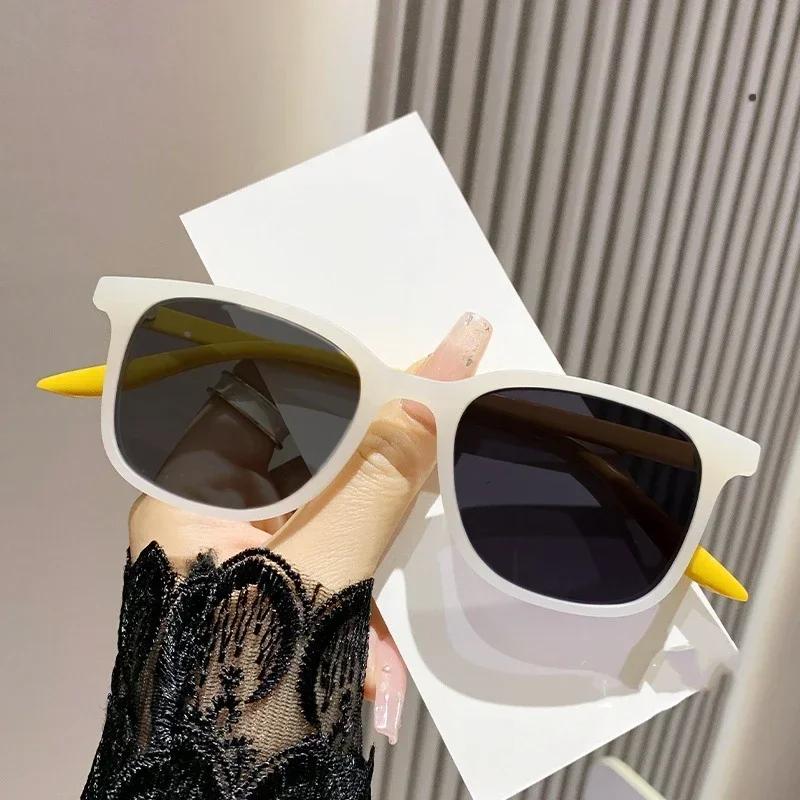 Trendy Summer Myopia Sunglasses Color Changing Retro Vintage Photochromic Glasses Outdoor Square Uv Protection Sun Eyewear