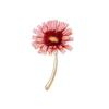 Ecarla Enamelled Brooch Pink Daisy Bz199