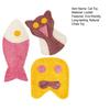 Yousheng 3Pcs/Set Loofah Cat Chew Toys Natural Cat Teeth Cleaning Toy Kitten Teething Toy for Indoor Cats Chewing Biting