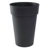 EDA - Round Tall Flower Pot - Tuscany - Ø 46 X H 65 Cm - Indoor / Outdoor - 67 L - Anthracite Grey