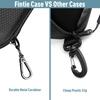 Fintie Sunglasses Hard EVA Sports Eyeglass Case with Metal Travel Zipper Eyeglass Lightweight and Portable Case, Shell, Impact-Resistant Carabiner,