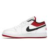 Air Jordan 1 Low GS White Gym Red Kids Sneakers Black 553560-118
