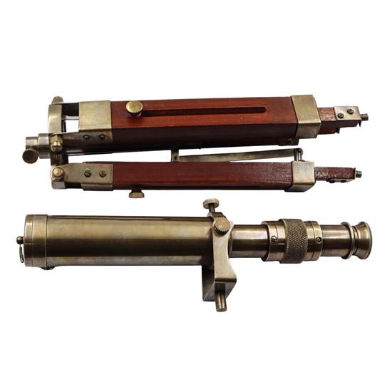 35.6 cm Brass Telescope with Wooden Tripod Gift Wedding, Thanksgiving, Chinese New Year, Christmas, Table top, Home, Office Decor