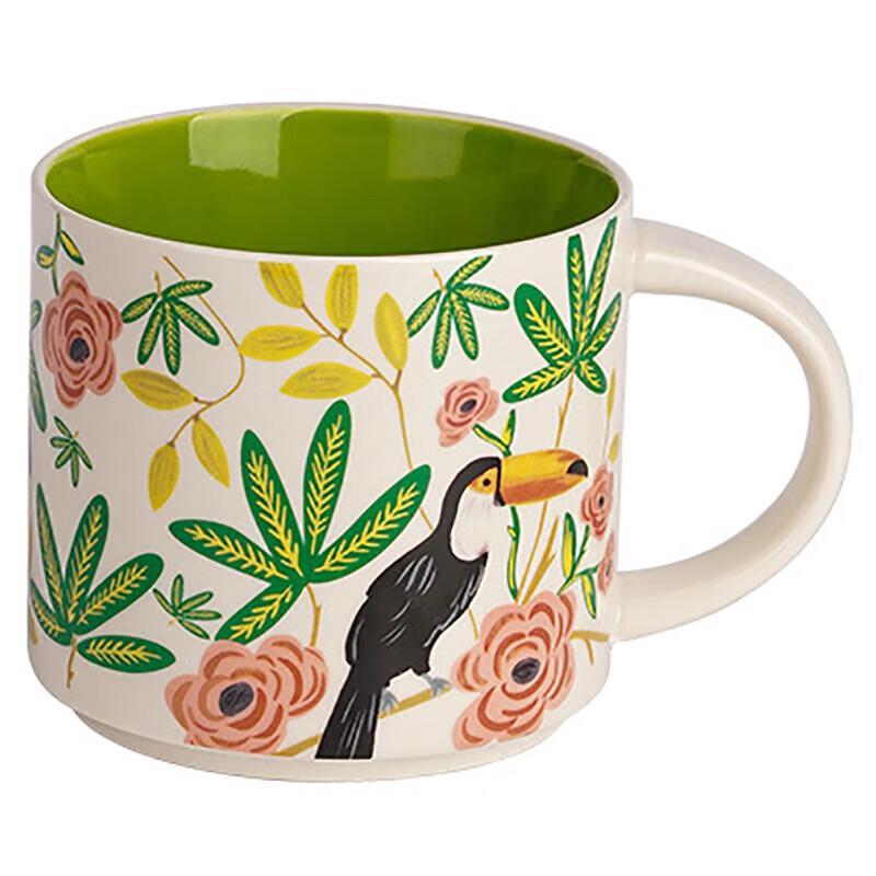 Floral Glazed Ceramic Mug