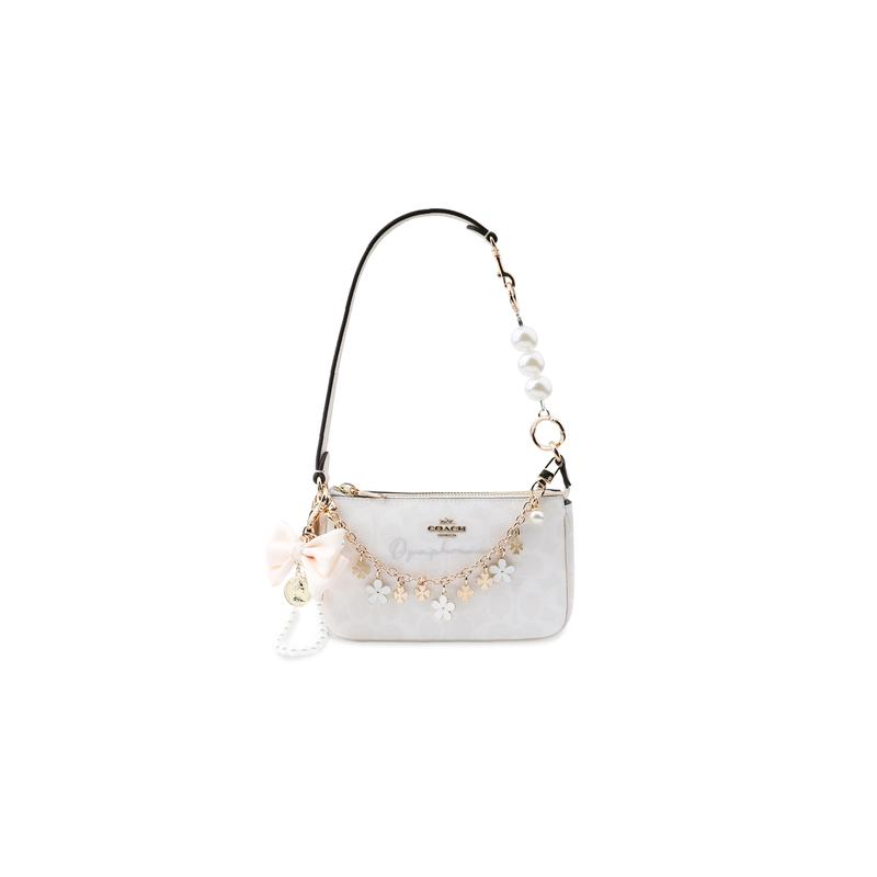 

COACH handbag [Customized bag] Nolita 19 Metal Logo Huachen Yuexi Hualian Yayun Huatang Fashion Hand-painted Artificial Flower morning and evening золотий