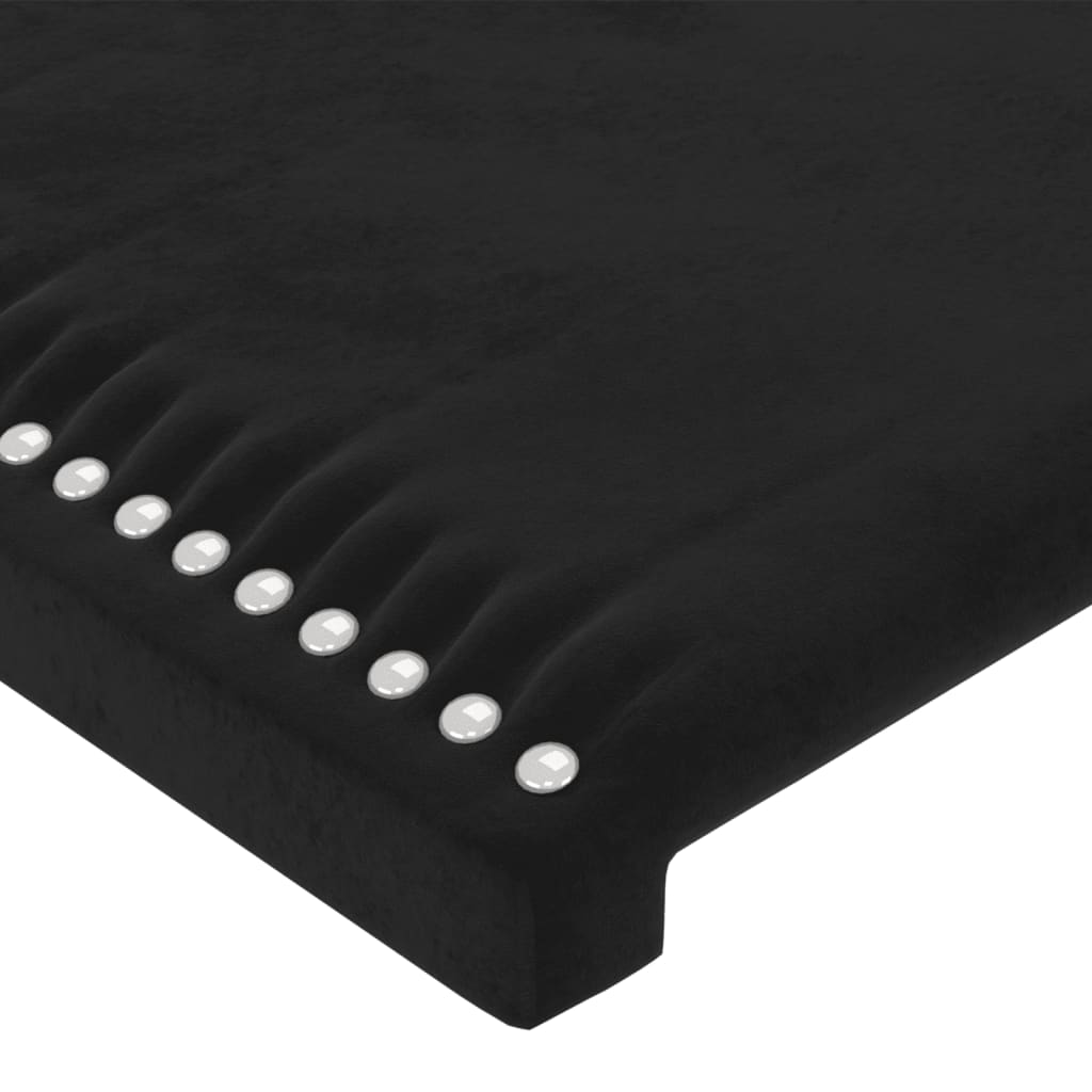 Bed Frame without Mattress Black 140 x 200 cm Velvet