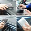 2-10Pcs Soft Double Side Microfiber Scrubbing Sponge Car Leather Cleaning Microfiber Towel Wax Sponge Auto Detailing Tools
