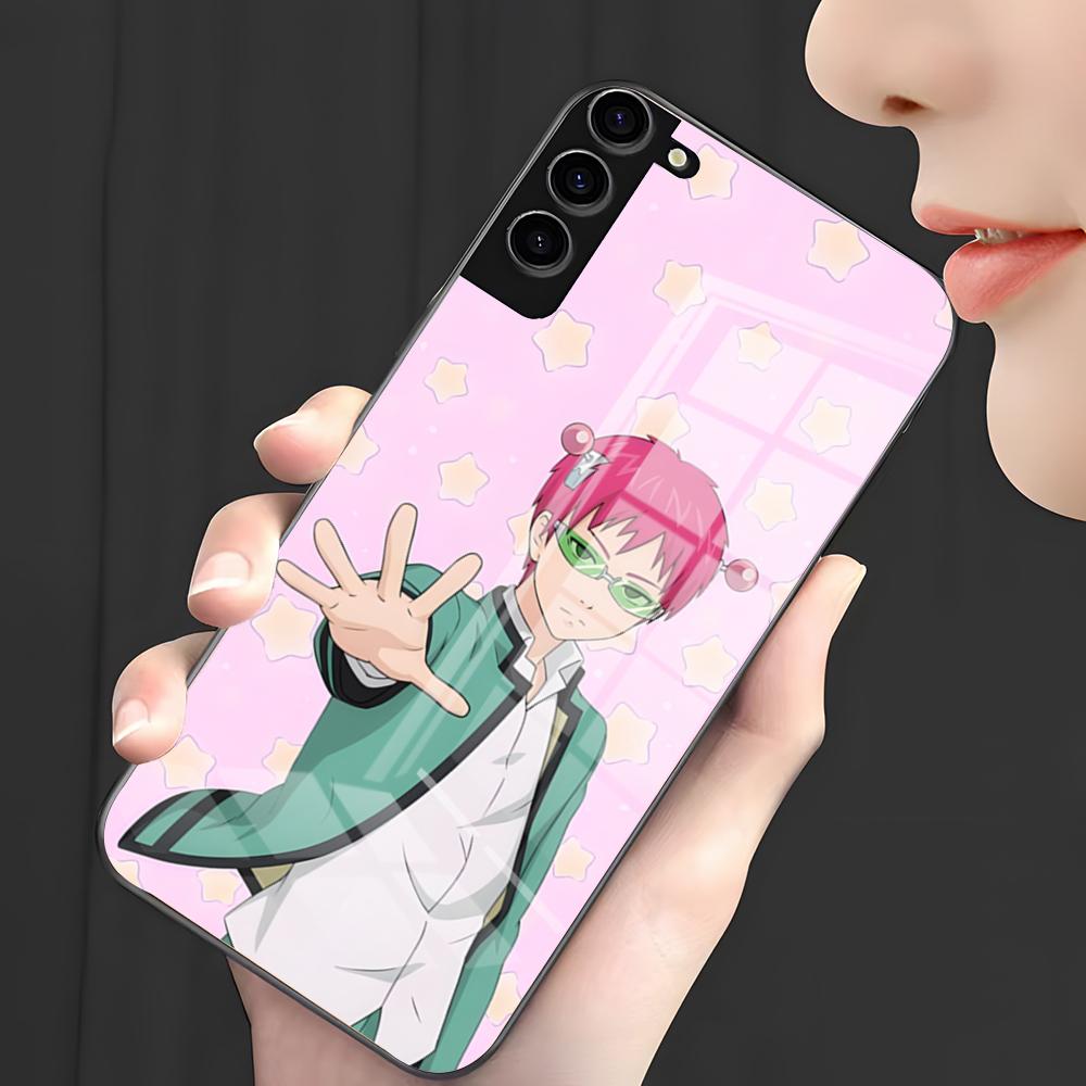 Anime K-Kusuo Saiki Phone Case For Samsung A25 A13 A33 5G A54 A36 A35 A56 A52 A14 Shockproof Glass Cover