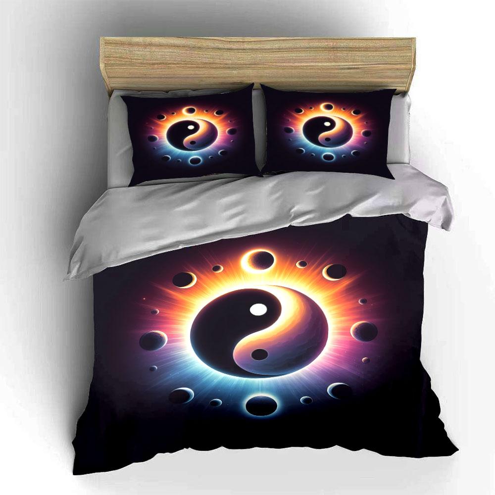 Cosmic Yin-Yang Harmony Bedding sets Duvet covers Pillowcases(1* Duvet Cover 2* Pillowcases without duvet insert)