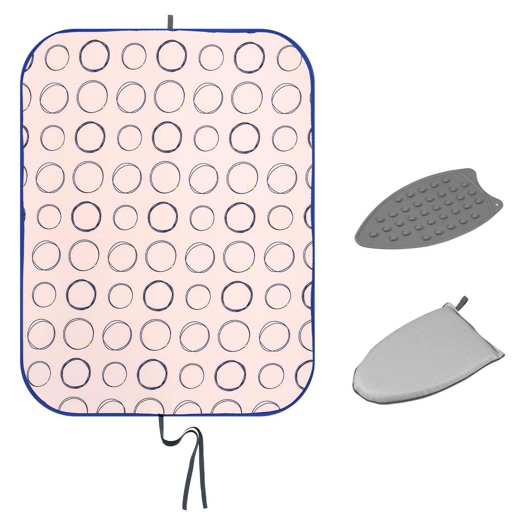 Ironing Board and Gloves Ironing Pad Double Use Portable Heat Resistant Household Travel Garment Steamer Ironing Protector