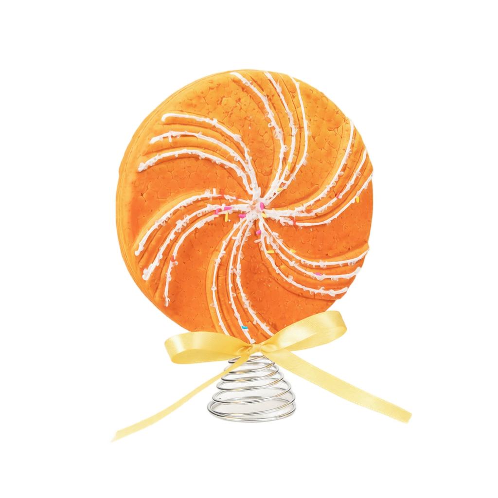 Lollipop Ice Cream Christmas Tree Topper – Festive Holiday Decoration for Tree Top and Scene Setup