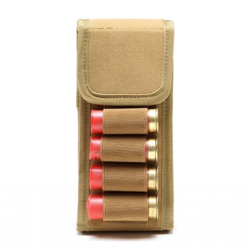 Taktik Molle Dergisi Kılıfı 16 Yuvarlak 12 Ölçer 12GA Cephane Kabukları Tutucu Kartuş Tutucu Askeri Avcılık Airsoft Silah Cephane Çantası