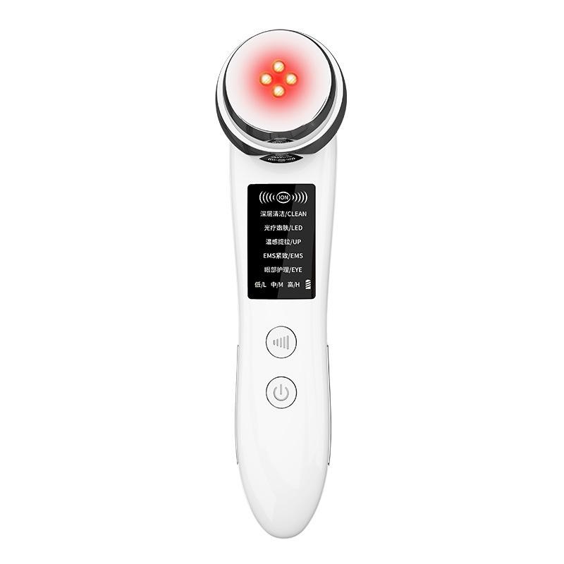 

M83 Пятирежимный косметический прибор Введение EMS Лифтинг Вибрация Омоложение цветным светом Массажер для лица Теплый Chinese and English белый