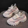 Women's sports shoes spring new fly-woven breathable casual shoes fly-woven heightening dad shoes women's shoes