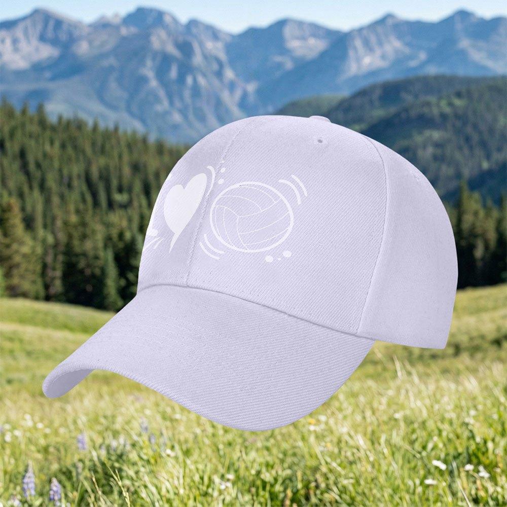 1 Stück Helle Baseballkappe Unisex Outdoor-Sportkappe Mit Volleyball-Thema Partner-Matching-Stil Mehrere Farben Erhältlich I
