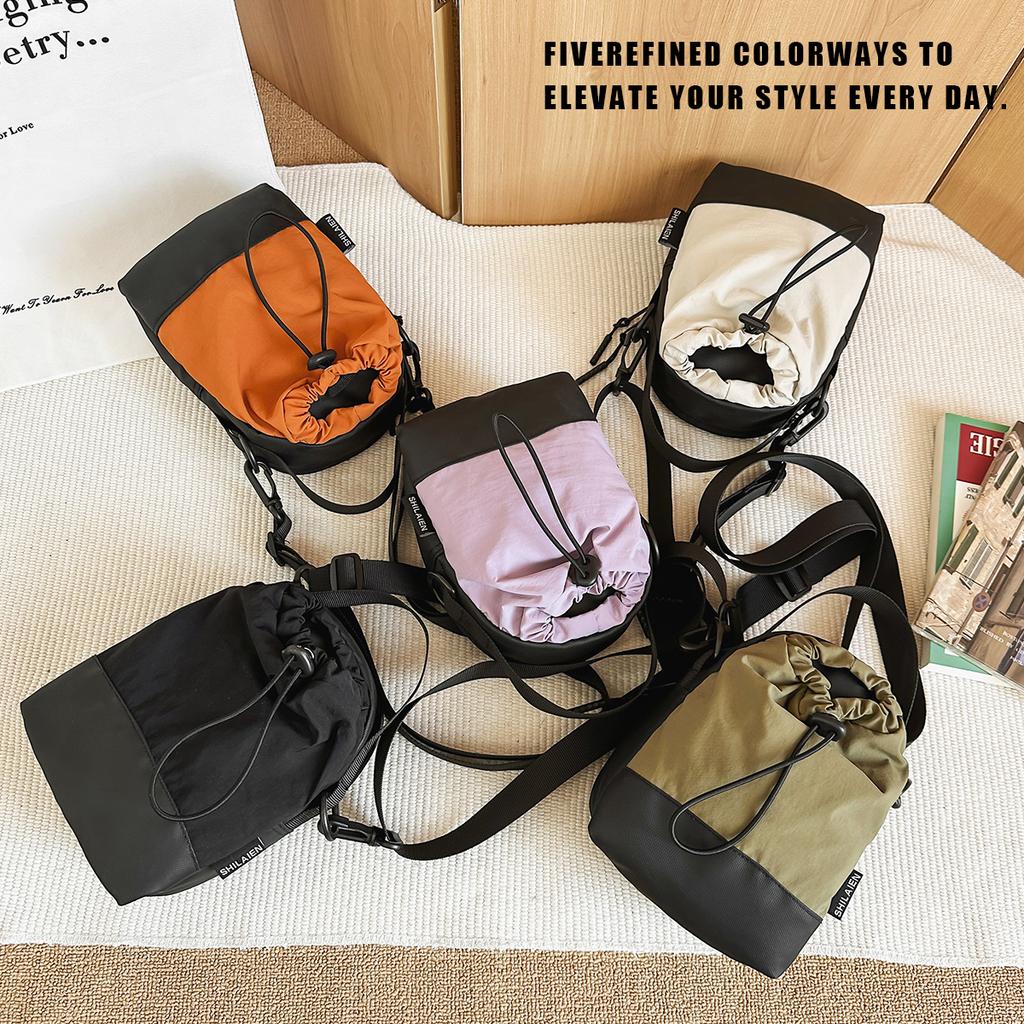 Lightweight Outdoor Shoulder Bag Camping Crossbody Bag Men's Multi-Functial Mobile Phe Bag Cycling Travel Water Bottle Water Cup Bag
