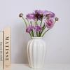Glossy Nordic Ceramic Vase: Vertical Stripes for Living Room or Bedroom Decor with Fresh or Dried Flowers