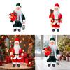 13 inch Santa Claus Santa Christmas Doll Collectible Ornaments Standing Figurine Christmas Figurine for Holiday Home Festival