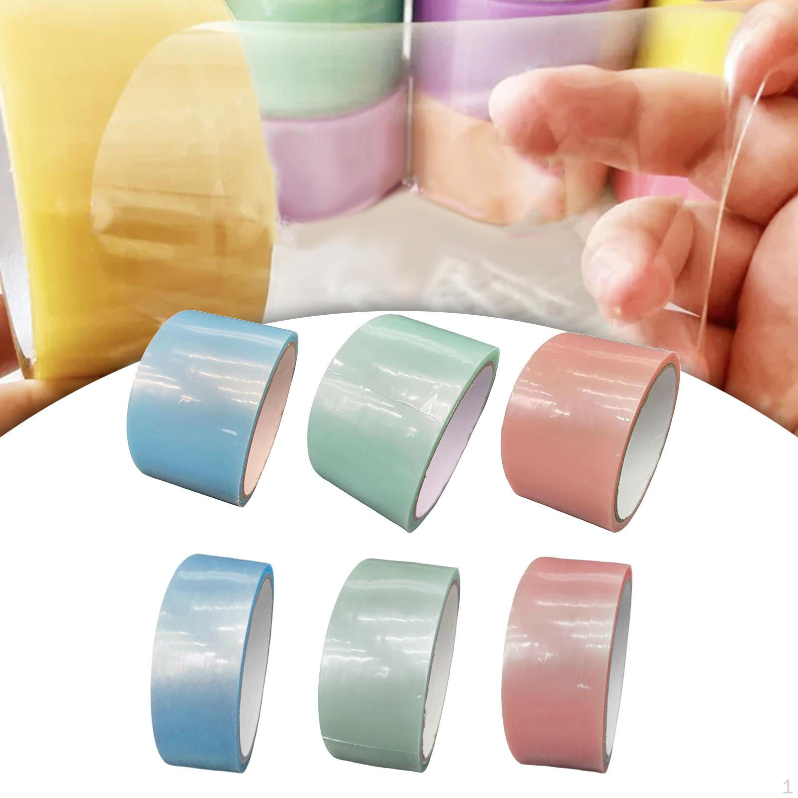 6 Штук Липкий Шарик Скатывающийся Скотч Креативная Игрушка-Антистресс 4,8 см 6 см Ширина Разноцветный Ручная Работа StyleC