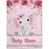 Customizable  Blanket For Kids - Name Printed Christmas  Children'S Day Birthday Gift Idea Soft Comfortable Blanket