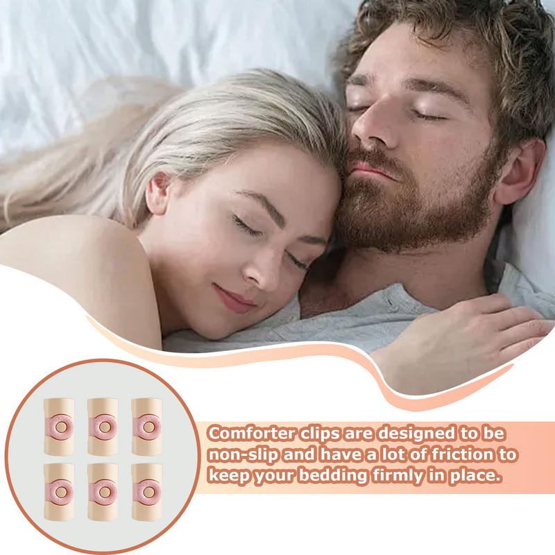 6Pcs Bed Sheet holder ABS Non-slip Clamp Quilt Bed Cover Holder Curtain Blanket Buckles Clothes Pegs Fasteners Fixer Device