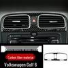 Carbon Fiber Interior Center Console Gear Shift Frame & AC CD Panel Trim for VW Golf 6