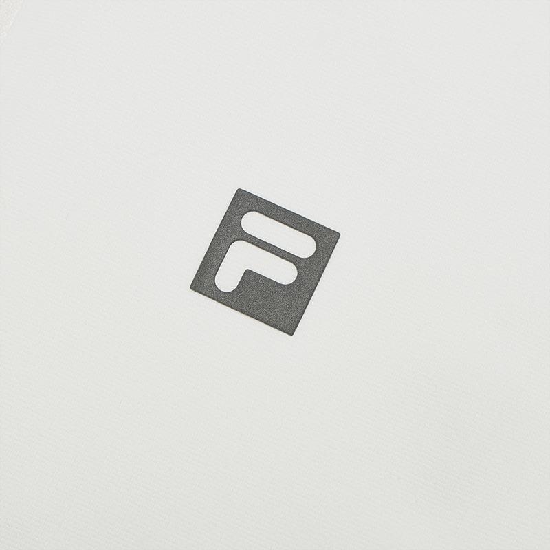 Fila Fleece Half-Zip Knit Long Sleeve T-Shirt Men Tops Snow-White A11M517202FWT