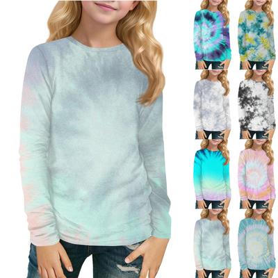 Children's Long-sleeved O-neck Top Printed Daily Casual