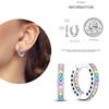 NEW Round Original CZ Hoop Earrings Heart U Shape Moon Star Unicorn Earring for Women Party Engagement Jewelry Gift