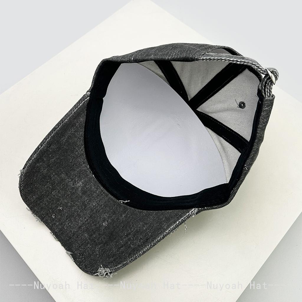 Baseball Distress Plain Color Solid Style Broken Women Men Her Him For Fresh Caps Peaked Hats Sunshade Personal Versatile Gold Stamping Ins