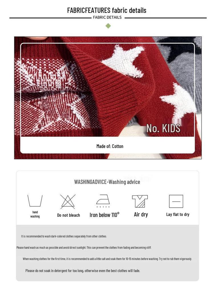 Boys' 2025 Winter Woolen Sweater: Stylish, Thick, Korean Casual Knitwear